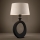 Eglo - Lámpara de mesa 1xE27/60W/230V 52,5 cm negro/color crema