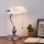 Eglo - Lámpara de mesa 1xE27/60W/230V blanco/cromo brillante