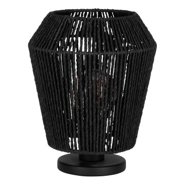 Eglo - Lámpara de mesa 1xE27/60W/230V negro