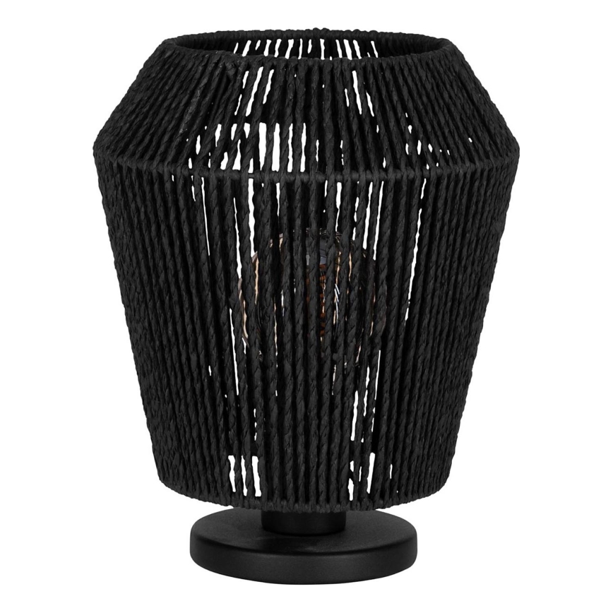Eglo - Lámpara de mesa 1xE27/60W/230V negro