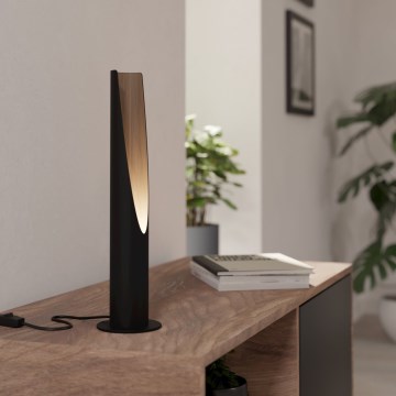 Eglo - Lámpara de mesa LED 1xGU10/4,5W/230V 3000K negro/marrón