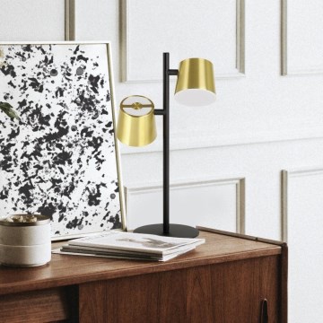 Eglo - Lámpara de mesa LED 2xGU10/4,6W/230V 3000K dorado