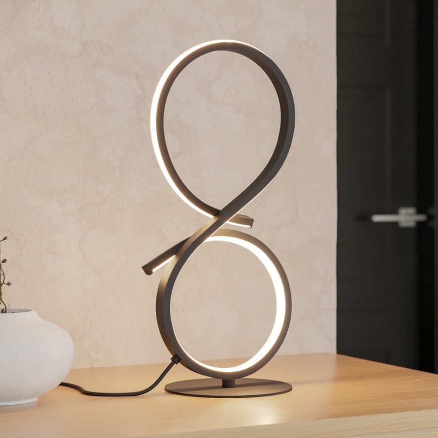Eglo - Lámpara de mesa LED LED/11,4W/230V 3000K negro