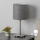 Eglo - Lámpara de mesa LED TUNJA 1xE27/60W/230V 26,5 cm cromo mate/gris
