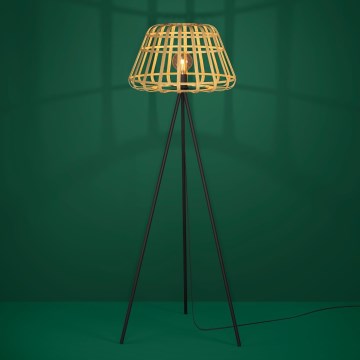 Eglo - Lámpara de pie 1xE27/40W/230V bambú