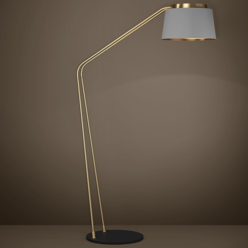 Eglo - Lámpara de pie 1xE27/40W/230V gris/dorado