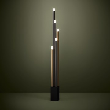 Eglo - Lámpara de pie LED regulable 5xLED/3,7W/230V 3000K antracita/dorado