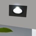 Eglo - Lámpara empotrable LED regulable LED/6W/230V negro