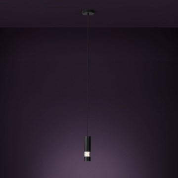 Eglo - Lámpara LED colgante 1xGU10/4,6W/230V negro