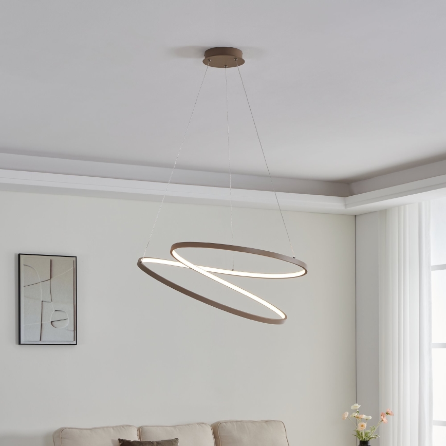 Eglo - Lámpara LED colgante LED/42W/230V 3000K beige