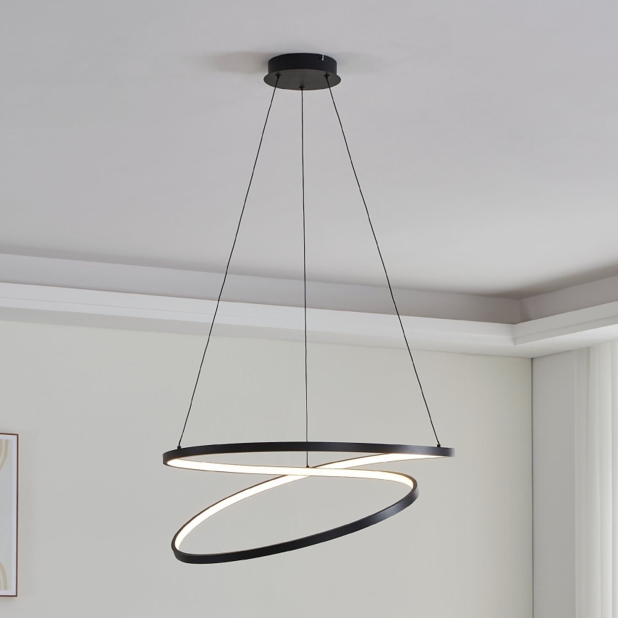 Eglo - Lámpara LED colgante LED/42W/230V 3000K negro