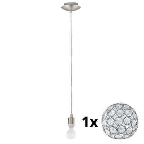 Eglo - Lámpara LED colgante MY CHOICE 1xE14/4W/230V  cromo