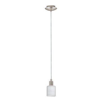 Eglo - Lámpara LED colgante MY CHOICE 1xE14/4W/230V cromo mate/blanco