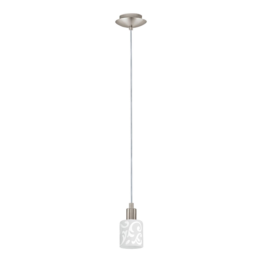 Eglo - Lámpara LED colgante MY CHOICE 1xE14/4W/230V  cromo mate/blanco