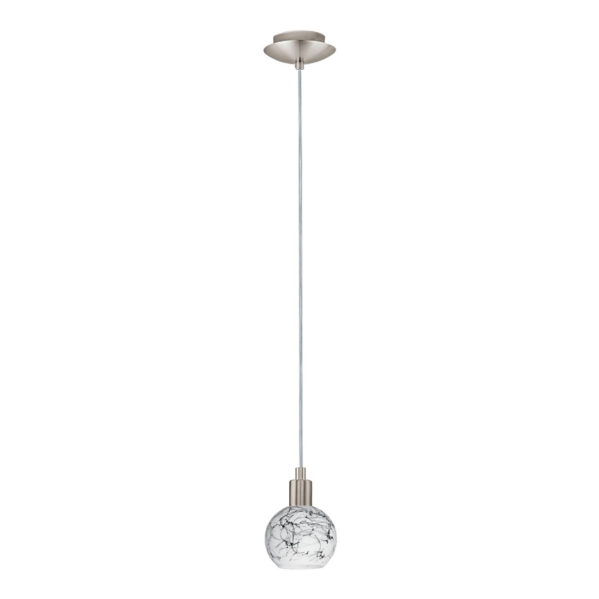 Eglo - Lámpara LED colgante MY CHOICE 1xE14/4W/230V cromo mate/blanco/negro