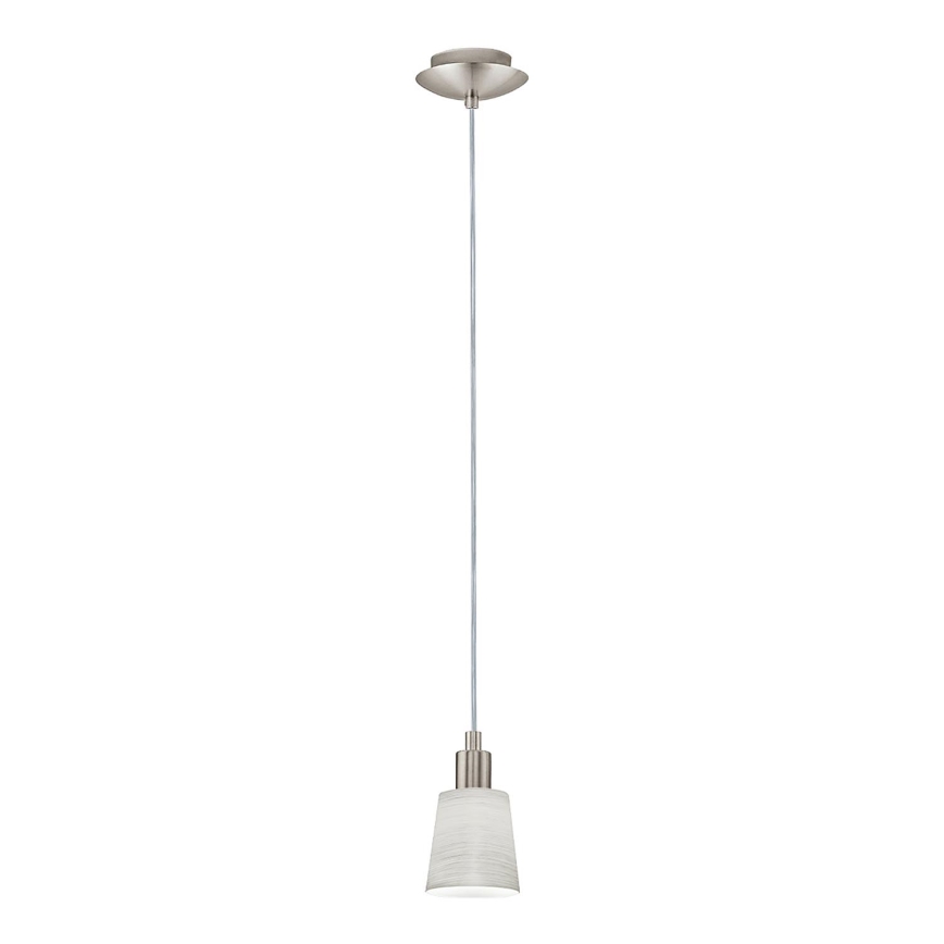 Eglo - Lámpara LED colgante MY CHOICE 1xE14/4W/230V  cromo mate/color crema