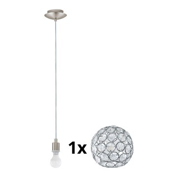 Eglo - Lámpara LED colgante MY CHOICE 1xE14/4W/230V  cromo mate
