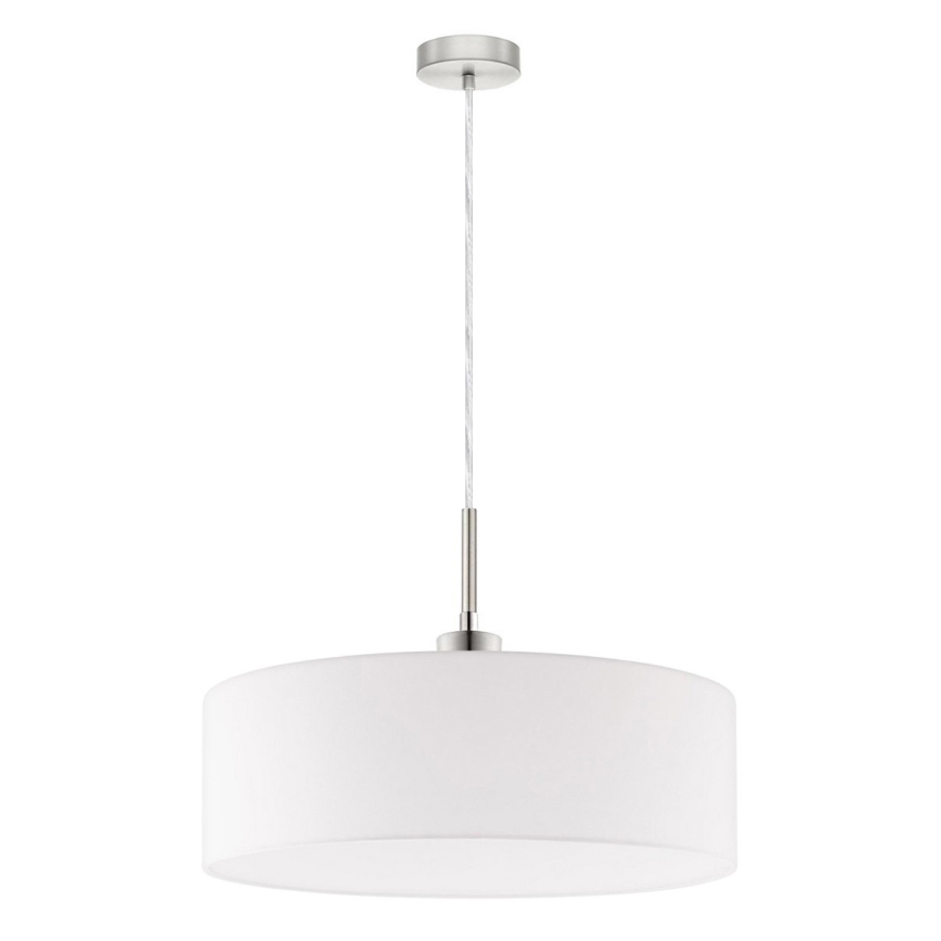 Eglo - Lámpara LED colgante TUNJA 1xE27/60W/230V blanco