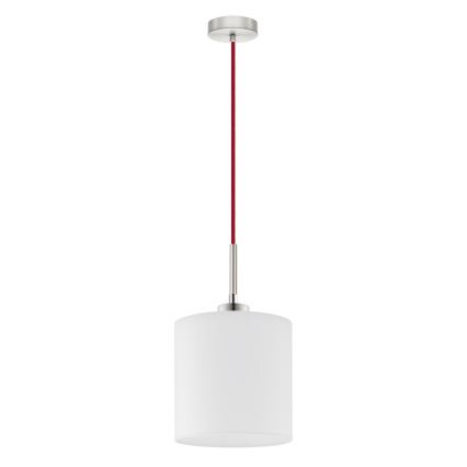 Eglo - Lámpara LED colgante TUNJA 1xE27/60W/230V blanco