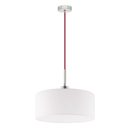 Eglo - Lámpara LED colgante TUNJA 1xE27/60W/230V blanco