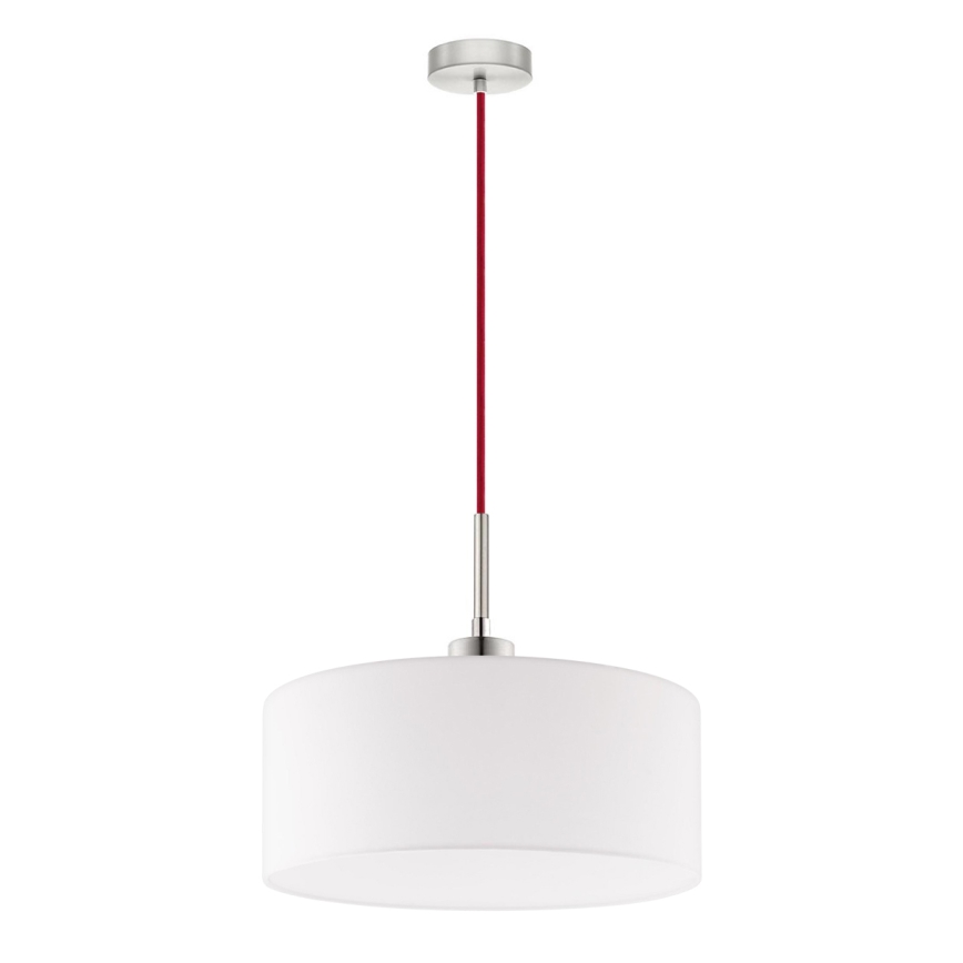 Eglo - Lámpara LED colgante TUNJA 1xE27/60W/230V blanco