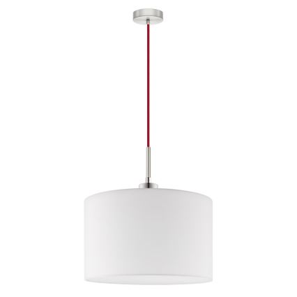 Eglo - Lámpara LED colgante TUNJA 1xE27/60W/230V blanco