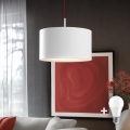 Eglo - Lámpara LED colgante TUNJA 1xE27/60W/230V blanco