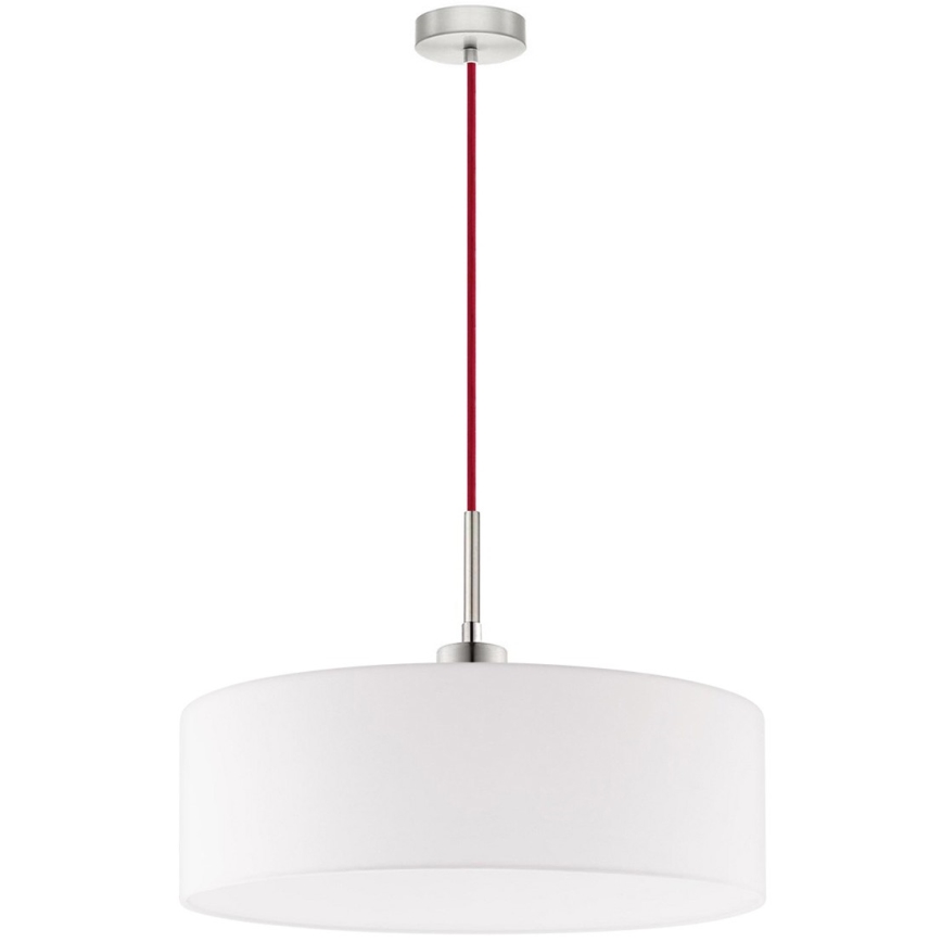 Eglo - Lámpara LED colgante TUNJA 1xE27/60W/230V blanco