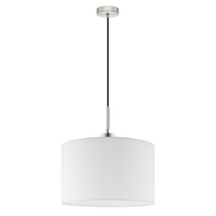 Eglo - Lámpara LED colgante TUNJA 1xE27/60W/230V blanco