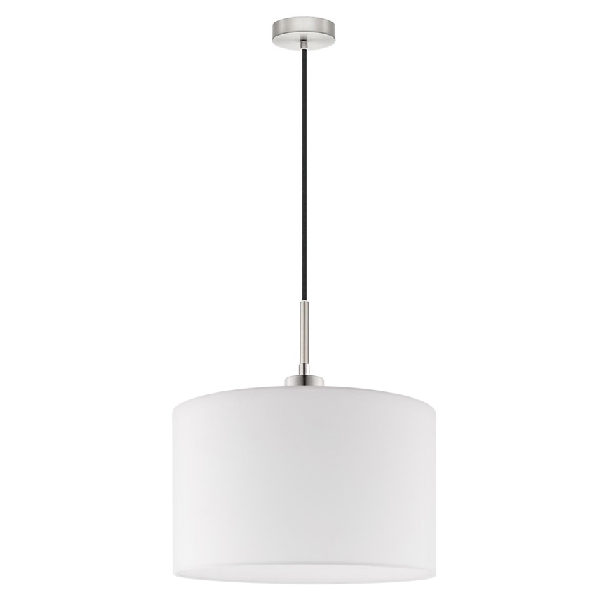 Eglo - Lámpara LED colgante TUNJA 1xE27/60W/230V blanco