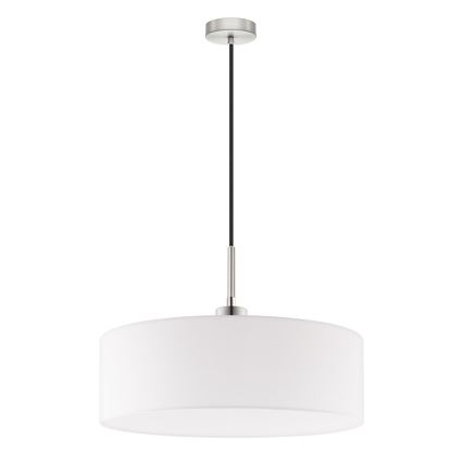 Eglo - Lámpara LED colgante TUNJA 1xE27/60W/230V blanco