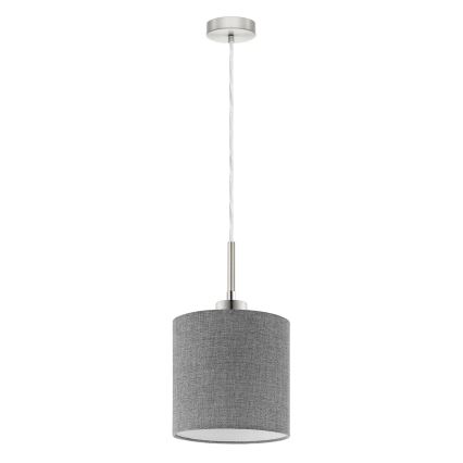 Eglo - Lámpara LED colgante TUNJA 1xE27/60W/230V gris