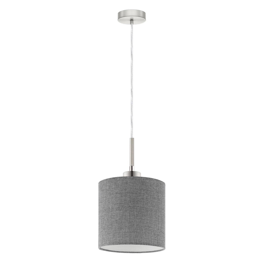 Eglo - Lámpara LED colgante TUNJA 1xE27/60W/230V gris