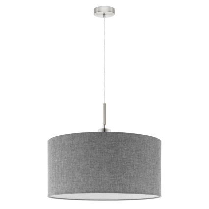 Eglo - Lámpara LED colgante TUNJA 1xE27/60W/230V gris