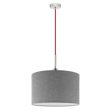 Eglo - Lámpara LED colgante TUNJA 1xE27/60W/230V gris