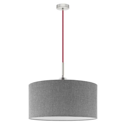 Eglo - Lámpara LED colgante TUNJA 1xE27/60W/230V gris