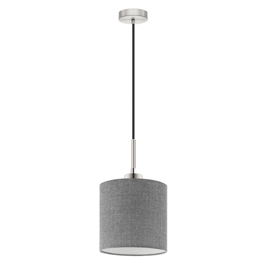Eglo - Lámpara LED colgante TUNJA 1xE27/60W/230V gris