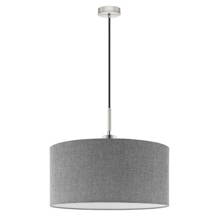 Eglo - Lámpara LED colgante TUNJA 1xE27/60W/230V gris