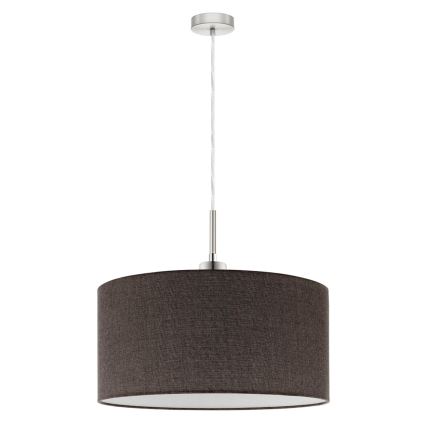 Eglo - Lámpara LED colgante TUNJA 1xE27/60W/230V marrón