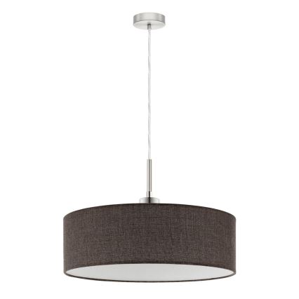 Eglo - Lámpara LED colgante TUNJA 1xE27/60W/230V marrón