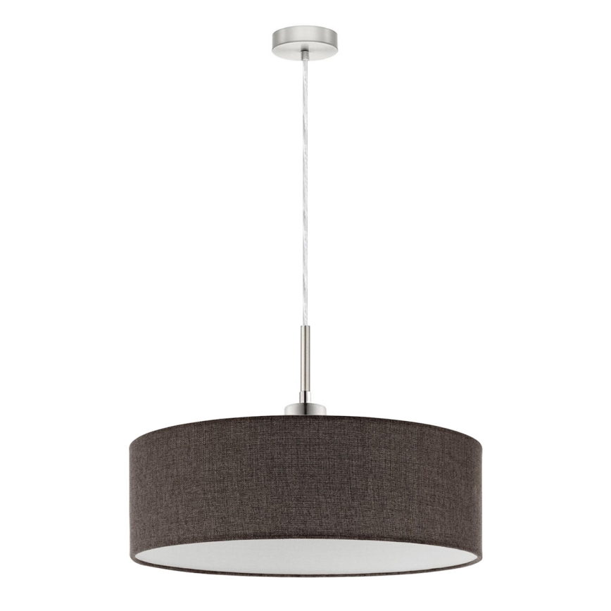 Eglo - Lámpara LED colgante TUNJA 1xE27/60W/230V marrón