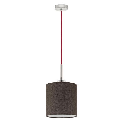 Eglo - Lámpara LED colgante TUNJA 1xE27/60W/230V marrón