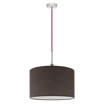 Eglo - Lámpara LED colgante TUNJA 1xE27/60W/230V marrón