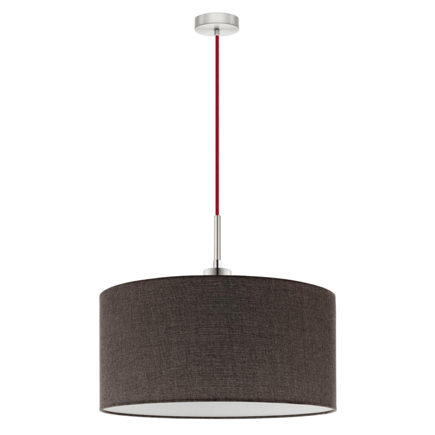 Eglo - Lámpara LED colgante TUNJA 1xE27/60W/230V marrón