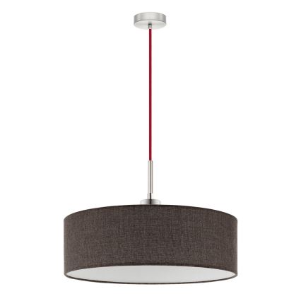Eglo - Lámpara LED colgante TUNJA 1xE27/60W/230V marrón