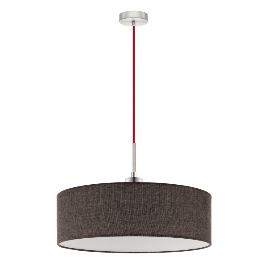 Eglo - Lámpara LED colgante TUNJA 1xE27/60W/230V marrón