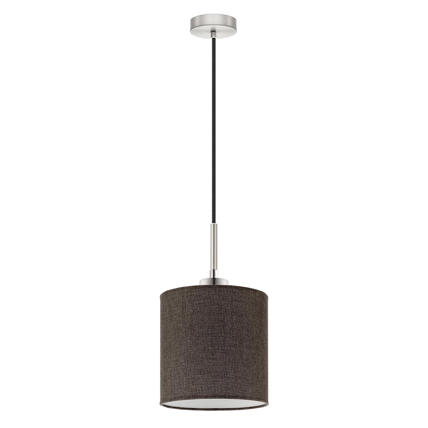 Eglo - Lámpara LED colgante TUNJA 1xE27/60W/230V marrón