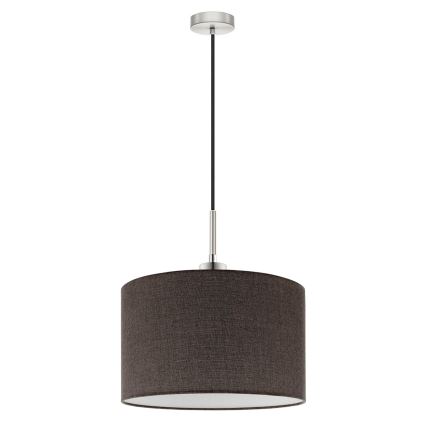 Eglo - Lámpara LED colgante TUNJA 1xE27/60W/230V marrón