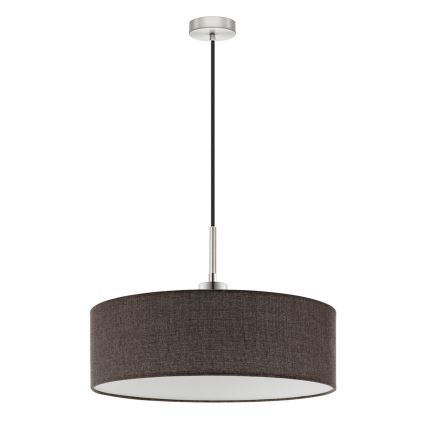 Eglo - Lámpara LED colgante TUNJA 1xE27/60W/230V marrón