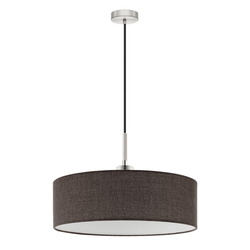 Eglo - Lámpara LED colgante TUNJA 1xE27/60W/230V marrón